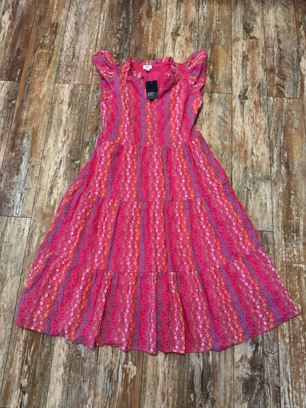 Crown & Ivy women’s eyelet dress